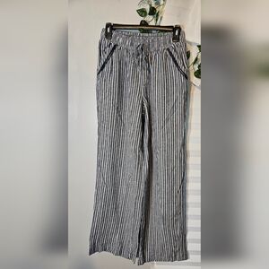Briggs New York Black and White Straight Leg Pants